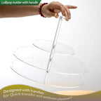 Acrylic Cake Pop Display Stand, Circle Lollipop Holder,3 TierCakepop Displaying Sweets, Cake Pops, Lollipops, alternate view
