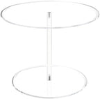 Acrylic Cake Stand, 10" Clear Mini Dessert Display for Wedding Party in Clear