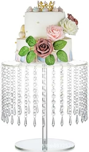 Acrylic Cake Stand, Acrylic Cake Rack Circular Cupcake Rack in Clear