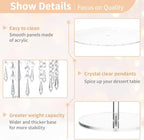 Acrylic Cake Stand, Acrylic Cake Rack Circular Cupcake Rack in Clear, alternate view 4