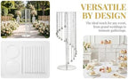 Acrylic Cake Stand, Detachable Cake Rack Circular Cupcake Rack in Clear, alternate view 5