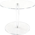 Acrylic Cake Stand for Dessert Table, 9.8 Inch Clear Round Cupcake Stand Display Riser for Birthday Party
