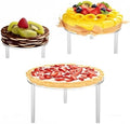 Acrylic Cake Stand Risers Cupcake Display Holder 3 Tier Dessert Rack for Bakery Pizza Appetizer Home Party