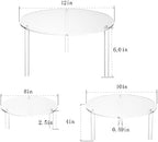 Acrylic Cake Stand Risers Cupcake Display Holder 3 Tier Dessert Rack for Bakery Pizza Appetizer Home Party, alternate view 3