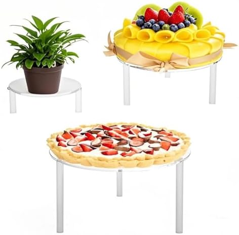 Acrylic Cake Stand Risers Cupcake Display Holder 3 Tier Dessert Rack for Bakery Pizza Appetizer Home Party, alternate view 4