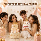 Acrylic Cake Stand with 6 Photo Panels for Tiered Cakes in Transparent, alternate view 2