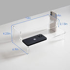 Acrylic Clear 2-Tier Riser Display Shelf for Figures, Desserts Holder, Collections Organizer and Cosmetic Items, alternate