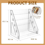 Acrylic Cookie Display Stand,2 Pack 5-Tier Dessert Stand for Bakers&Vendors in Clear, alternate view 2
