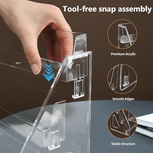 Acrylic Cookie Display Stand,2 Pack 5-Tier Dessert Stand for Bakers&Vendors in Clear, alternate view 4