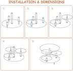 Acrylic Cupcake Stand, 4 Tier Round Cake Stand, 12 in Cake Stand for Dessert Table, Clear Cake and Cupcake Stand, alternate