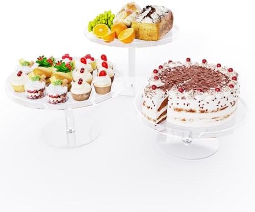 Acrylic Cupcake Stand, Clear Dessert Dessert Table Display Set, Cupcake Tower Holder Display with Base for, alternate view 4