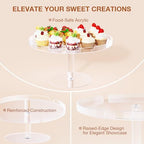 Acrylic Cupcake Stand, Clear Dessert Dessert Table Display Set, Cupcake Tower Holder Display with Base for, alternate view 5