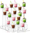 Acrylic Cupcake Stand for 18 Cupcakes, Clear Dessert Display Tower for Treat Table, Party, Wedding, Birthday