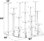 Acrylic Cupcake Stand for 18 Cupcakes, Clear Dessert Display Tower for Treat Table, Party, Wedding, Birthday, alternate view