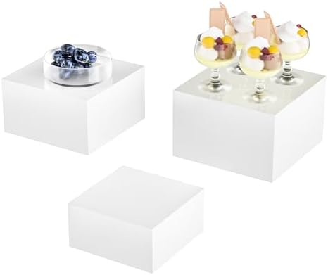 Acrylic Dessert Stand, Buffet Risers, Food Risers, Multi-Purpose Cake Stand for Parties, Weddings, Birthdays