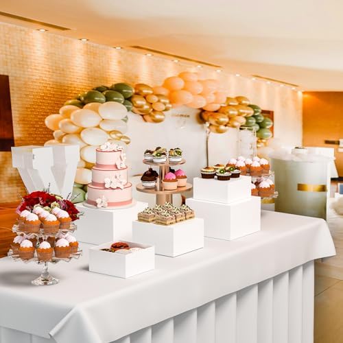 Acrylic Dessert Stand, Buffet Risers, Food Risers, Multi-Purpose Cake Stand for Parties, Weddings, Birthdays, alternate view