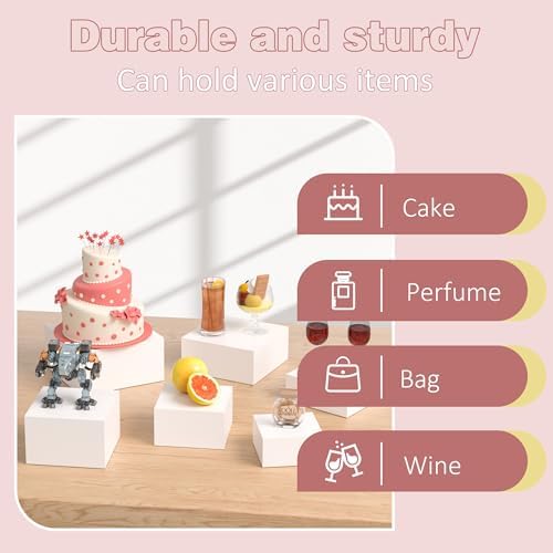Acrylic Dessert Stand, Buffet Risers, Food Risers, Multi-Purpose Cake Stand for Parties, Weddings, Birthdays, alternate view