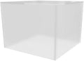 Acrylic Display Box Counter Retail Merchandise Storage Bin No Lid with Open Bottom 7.75" x 7.75" x 6" Flippable