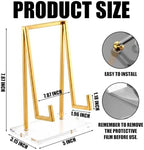 Acrylic Display Easel Stand Tabletop Easel, Gold, 8 x 5 x 3 Inch in 8 x 5 x 3 Inch in Gold, alternate view 3
