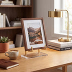 Acrylic Display Easel Stand Tabletop Easel, Gold, 8 x 5 x 3 Inch in 8 x 5 x 3 Inch in Gold, alternate view 4
