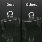Acrylic Display Riser, 3 Step 12" Large Acrylic Risers in Clear, alternate view 4
