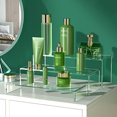 Acrylic Display Riser, 3 Step 12" Large Acrylic Risers in Clear, alternate view 5