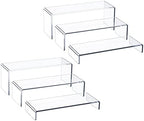 Acrylic Display Riser, 6 Pcs 12" Large Acrylic Risers in Clear