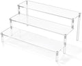 Acrylic Display Riser, Clear Perfume Organizer, 3 Tier Cupcake Stand in clear