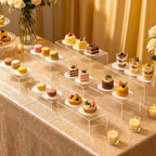 Acrylic Display Risers 5 PCS, Buffet Risers U-Shaped Food Display Stands for Dessert Party Cafe Table, Clear, alternate view