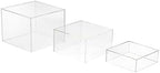 Acrylic Display Risers, 5-Sided Acrylic Riser with Hollow Bottoms, Perfect for Weddings, Cupcake Candy Food, alternate view 5