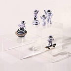 Acrylic Display Risers, 5-Sided Acrylic Riser with Hollow Bottoms, Perfect for Weddings, Cupcake Candy Food, alternate view 7