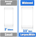 Acrylic Display Risers (7" L~9" L), 2 Sets Clear Tabletop Display Stand in Clear, alternate view 2