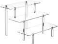 Acrylic Display Risers, Acrylic Perfume Stand Organizer, Clear Shelf Risers for Display Stands for Food
