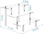 Acrylic Display Risers, Acrylic Perfume Stand Organizer, Clear Shelf Risers for Display Stands for Food, alternate view 2