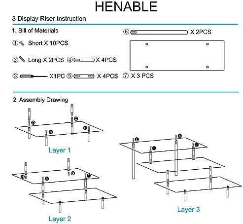 Acrylic Display Risers, Acrylic Perfume Stand Organizer, Clear Shelf Risers for Display Stands for Food, alternate view 6