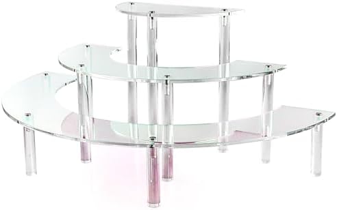 Acrylic Display Risers Cupcake Stand 1Pack Perfume Stand Organizer Dessert Table Display Set Catering Supplies