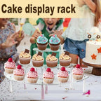 Acrylic Display Risers Cupcake Stand 1Pack Perfume Stand Organizer Dessert Table Display Set Catering Supplies, alternate