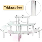 Acrylic Display Risers Cupcake Stand 1Pack Perfume Stand Organizer Dessert Table Display Set Catering Supplies, alternate
