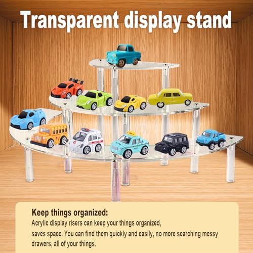 Acrylic Display Risers Cupcake Stand 1Pack Perfume Stand Organizer Dessert Table Display Set Catering Supplies, alternate