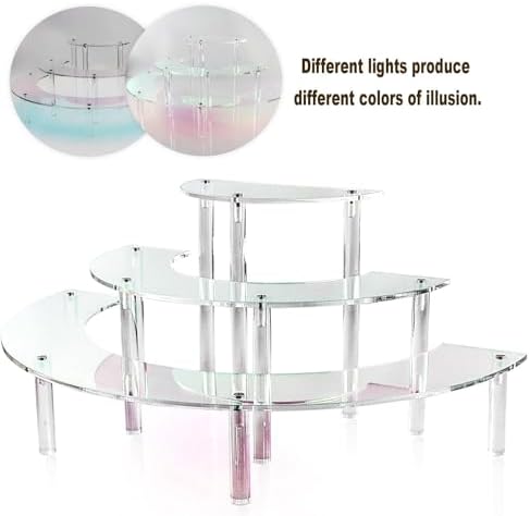 Acrylic Display Risers Cupcake Stand 1Pack Perfume Stand Organizer Dessert Table Display Set Catering Supplies, alternate