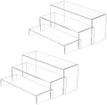 Acrylic Display Risers Stands, Display Shelf for Cupcakes,12" 3 PCS in Clear