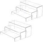 Acrylic Display Risers Stands, Display Shelf for Cupcakes,12" 3 PCS in Clear