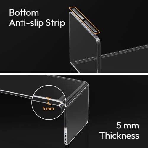 Acrylic Display Risers Stands, Display Shelf for Cupcakes,12" 3 PCS in Clear, alternate view 4