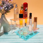 Acrylic Display Stand, 3 Tier Iridescent Display Risers for Funko POP Figures, 9" Cupcakes Stand, Perfume, alternate view 2