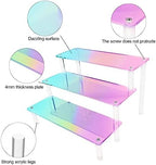 Acrylic Display Stand, 3 Tier Iridescent Display Risers for Funko POP Figures, 9" Cupcakes Stand, Perfume, alternate view 4