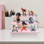 Acrylic Display Stand, 3 Tier Pink Display Risers for Funko POP Figures, 9" Cupcakes Stand, Perfume Organizer, alternate view