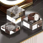 Acrylic Display Stands, 3 Graduated Sizes Acrylic Block Riser for Displaying Collection, Crystal Clear Acrylic