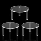 Acrylic Drink Beverage Dispenser Stand and Plant Holder Riser Only in clear