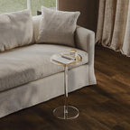Acrylic Rattan Drink Table for Small Space, 11.8''Lx11.8''Lx24''H, alternate view 2