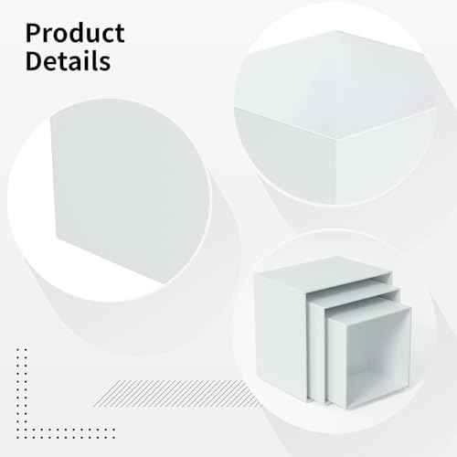 Acrylic Risers, 6 Pcs Acrylic Cube Display Stands, Buffet Risers, Food Risers for Buffet Table, Decorative, alternate view 4